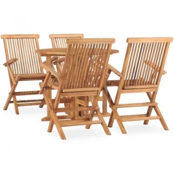 Set Mobili da Esterno 5 pezzi – Grigio e Brunastro