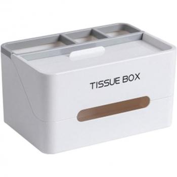 White Tissue and Paper Towel Holder