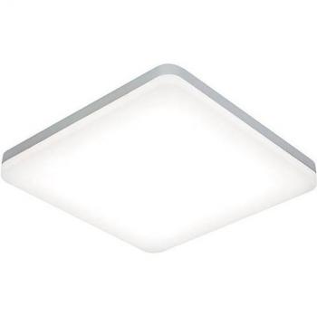 Noble Integrated LED Bathroom Flush Light Opal Silver IP44