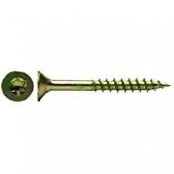 I‑Stern Universalschraube TP R88098 4,5 × 50 mm, Spanplatten‑Schraube, galv. verzinkt gelb chromatiert – 500
