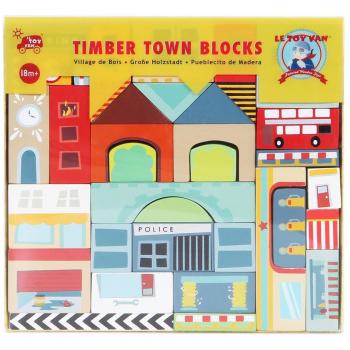 Deluxe Timber Town Wooden Block Set by Le Toy Van
