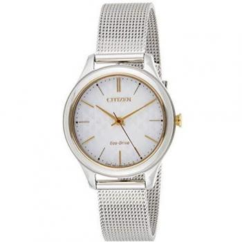 Armbanduhr Citizen Damen Analog Quarzwerk Uhr Edelstahl Mesh silber TEILDEFEKT