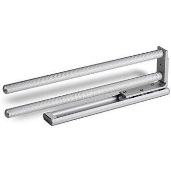 SO-TECH® Handtuchstange ausziehbar 2-armig 335 mm Aluoptik