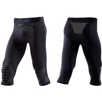 Large Black Charcoal X-Bionic 4.0 ¾‑Length Leggings for Men