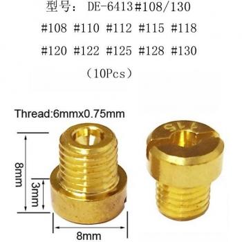 ZSDTRP 10pcs Main Jet 6mm Thread for Dellorto Carburetors PHBH PHBL PHBN PHBE PHBR Nozzle Size #66-155