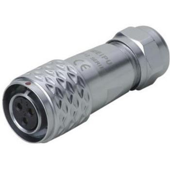 Conduit femelle push‑pull, diamètre 12,7 mm, 125 V/AC, 5 A, IP67 – modèle Weipu SF1210/S7