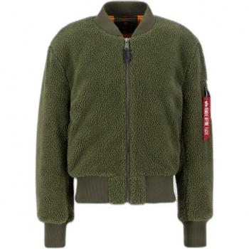 MA-1 Teddy Jacket in Sage Green