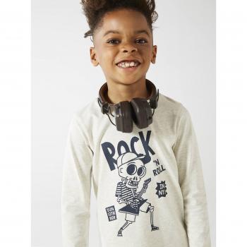 Tee-shirt Bébé Long Manches Imprimé Beige VERTBAUDET
