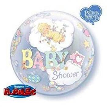 Elegant 22‑inch Latex Balloon – “Baby Shower Bubble” by Qualatex