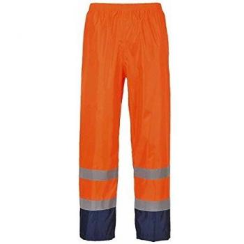 Orange/Navy Hi Vis Rain Trousers