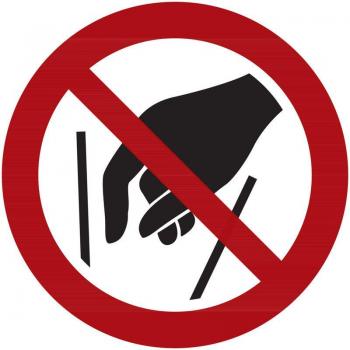 Hineinfassen verboten