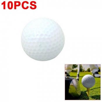 10pcs White Sponge Golf Balls for Indoor/Outdoor Use