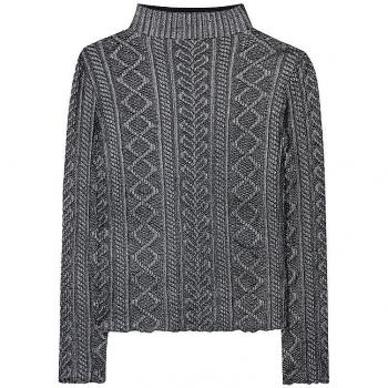 Luisa Cerano Rollkragenpullover, Damenmode in Grau, Größe 34