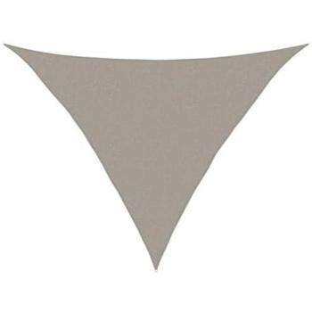 Tri‑Shaped Sunshade Sail – 160 g/m², Light Grey, 2.5 m x 2.5 m x 3.5 m HDPE
