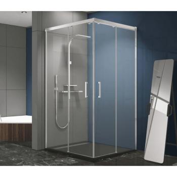 Cortina Angulada MIRLO 70cm x 70cm, 4 Paneles Deslizantes