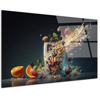 Cadre Décoratif Smoothie Givré 120x80 cm