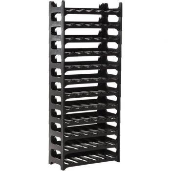 Novaliv Weinlager Regal – schwarz, modular, robust, 12‑teiliger Aufbau