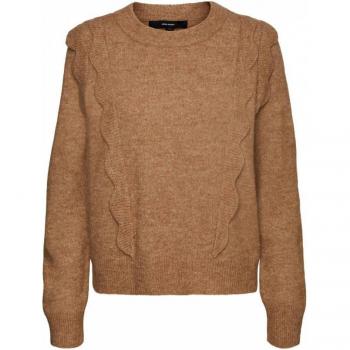 VERO MODA gebreide damestrui VMKATIE bruin
