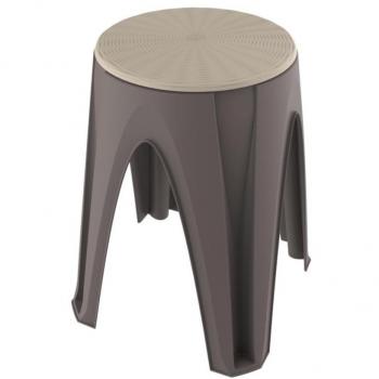 Tabouret rond en plastique