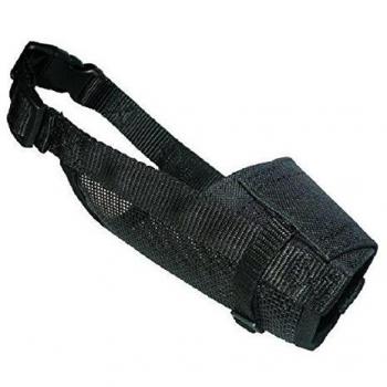 Muselière Noir en Nylon pour Chien de Petite Taille 10-12/15-38 cm