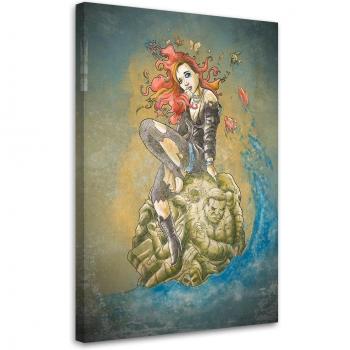 Canvasdoek Delirium 40x60 vert