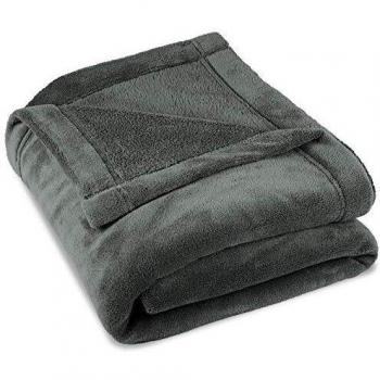 Kuscheldecke Montreal 150 x 200 cm Coral Fleece grau