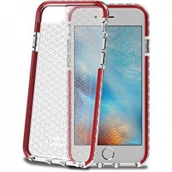 Celly HEXAGON800RD Custodia per iPhone 7, Rosso