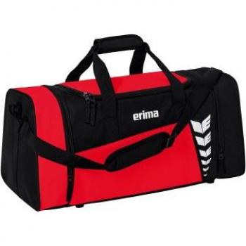 Erima Six Wings Sporttasche Gr. M Rot Schwarz