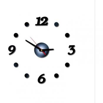 Décoration Murale 3D Horloge 400 mm – Autocollant Miroir