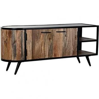 DKD TV-Stand in Metall/Mango – 130 x 55 x 40 cm