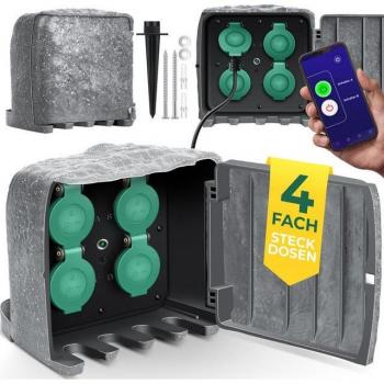 Prise de jardin esthétique avec WiFi intégré