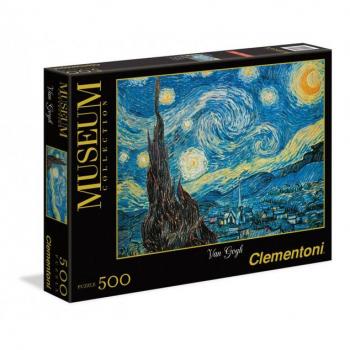 Ensemble de puzzle 500 pièces Starry Night, édition Clémentoni – Van Gogh