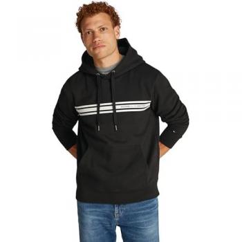 Central Chest Stripe Hoodie Tommy Hilfiger – Herren, Gr. XXXL, Schwarz, 60 %