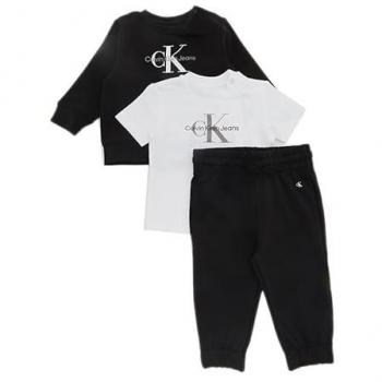 Calvin Klein Jeans Jogginganzug Kinder Schwarz