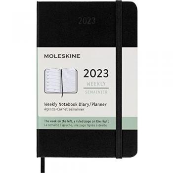 2023 12 Month Pocket Weekly Black