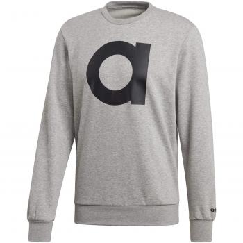 Adidas Performance Essentials Herren Hoodless Sweatshirt Grau/Schwarz L