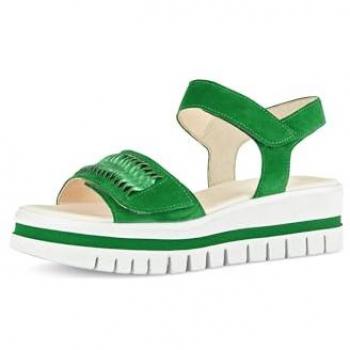 Gabor Damen Sandalen Keilabsatz Grün 38,5