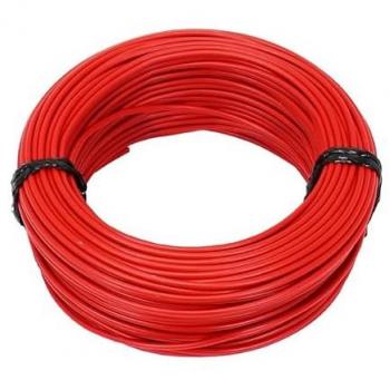 Rouleau de câble électrique 1 mm² rouge 5 mètres