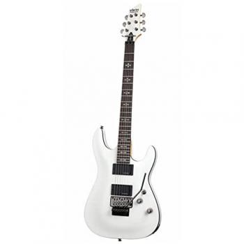 Schecter Demon 6 FR Blanc Vintage Guitare Métal Moderne