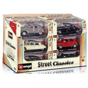 BURAGO-COLLEZIONE STREET CLASSIC-MODELLINO AUTO CITROEN 2CV SCALA 1/32 GRIGIO
