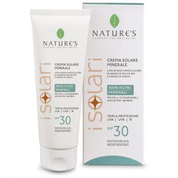 Nature's Solari Crema Solare Minerale Viso E Corpo Spf 30 100ml 0816 0816
