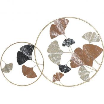 Terracotta Gold Leaf Accent Panel (103,5 × 7 × 67 cm)