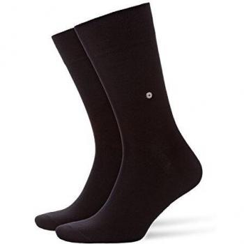 Burlington Hombre, Paquete de 2 Calcetines, Algodón, Color Negro, Talla 40-46