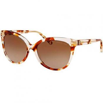 Michael Kors 0MK2045 Damen‑Gläser: Orange Kristall mit Braun Schattierung, 55 mm