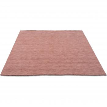 Lana Virgen en Rosa, Alfombra Artesanal THEKO 60x90