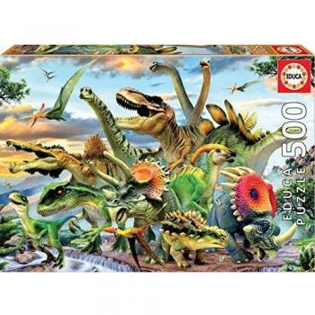 Puzzle 500 pièces Dinosaures Educa