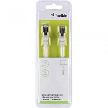 Belkin 2‑Meter Shielded Cat5e Network Cable – White