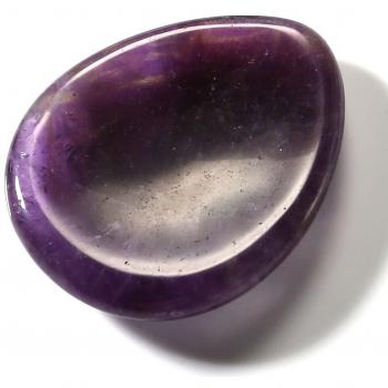 QGEM Pierre Worry stone Naturelle Forme Ovale Concave Stone Healing Positive Energie Psychique Métaphysique (Lapis-lazuli)