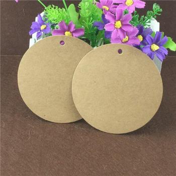 Brown Circle Paper Tags