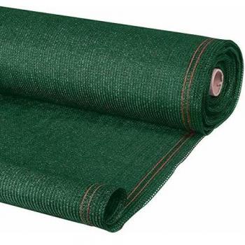 Brise-vue renforcé 1,5 x 10 Mètres, en tissu vert luxe de 220 g/m² avec poids lourd
